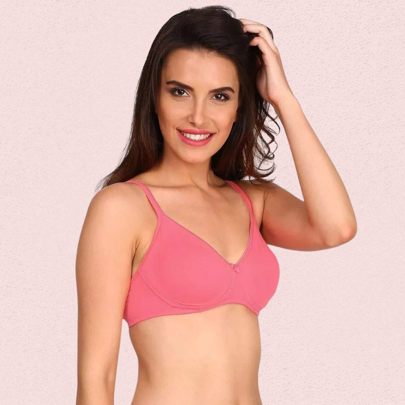 Womenâs Soft Cotton Non-Wired Bra (Pack of 2)