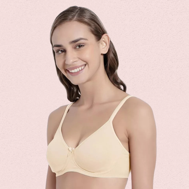Womenâs Soft Cotton Non-Wired Bra (Pack of 2)