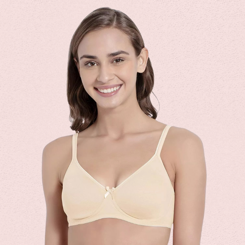 Womenâs Soft Cotton Non-Wired Bra (Pack of 2)