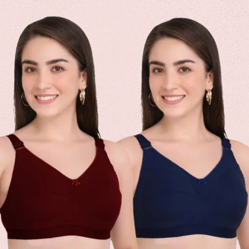 Womenâs Full Coverage Daily Wear Bra Set â Pack of 2