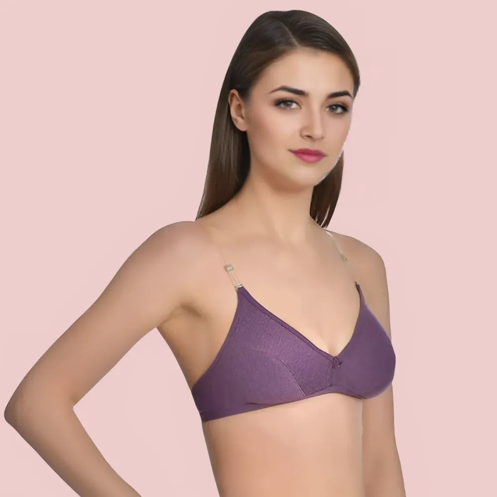 Bliss Wear Non-Wired Padded Bra Essentials β 6 Pack