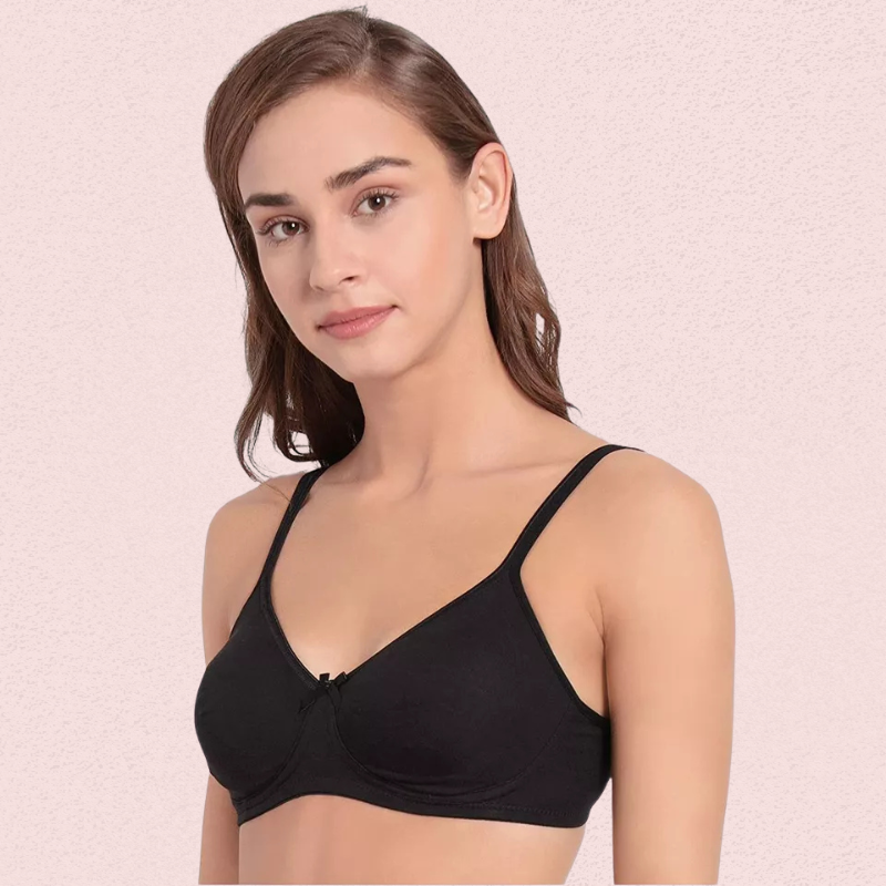 Ultra-Soft Cotton Non-Wired Bra for Women β Set of 2
