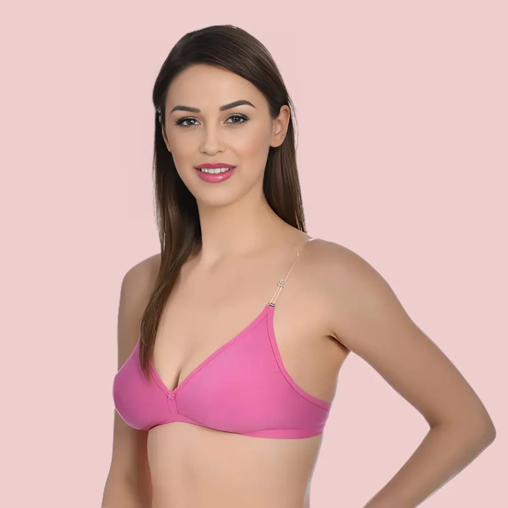 Bliss Wear Non-Wired Padded Bra Essentials β 6 Pack