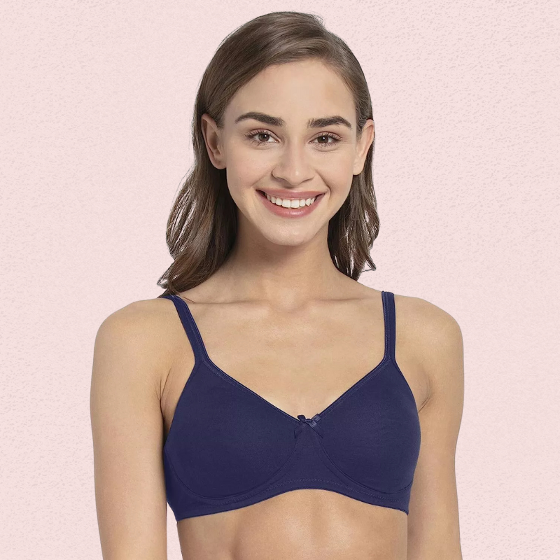 Ultra-Soft Cotton Non-Wired Bra for Women β Set of 2