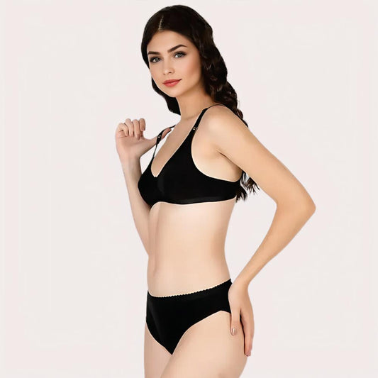 French Daina Essential Black: 2 Bras and 2 Panties Combo Set