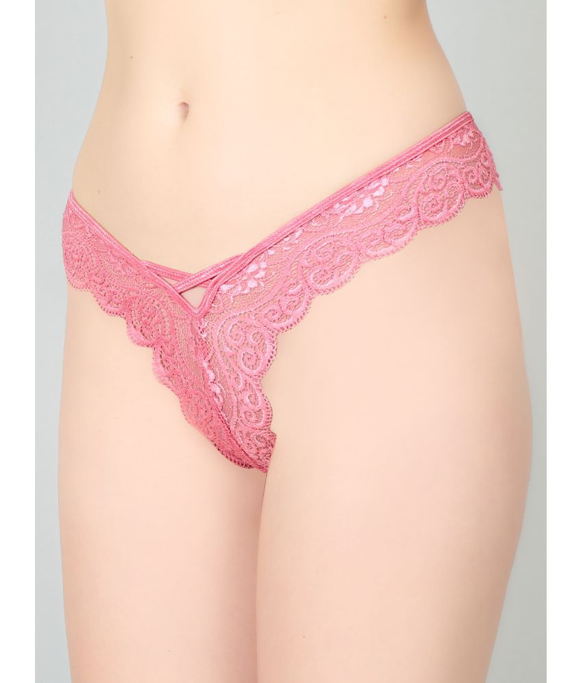 Pink Lace Design Women‰۪s Thongs ( Pack of 1 )